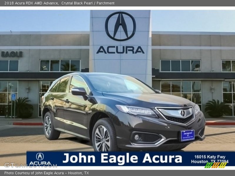 Crystal Black Pearl / Parchment 2018 Acura RDX AWD Advance