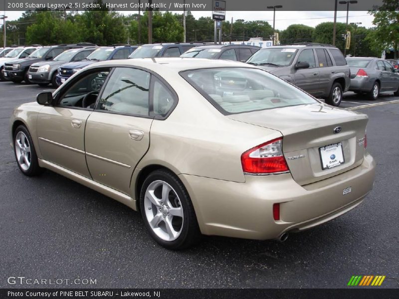 Harvest Gold Metallic / Warm Ivory 2008 Subaru Legacy 2.5i Sedan