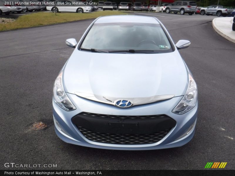 Blue Sky Metallic / Gray 2011 Hyundai Sonata Hybrid