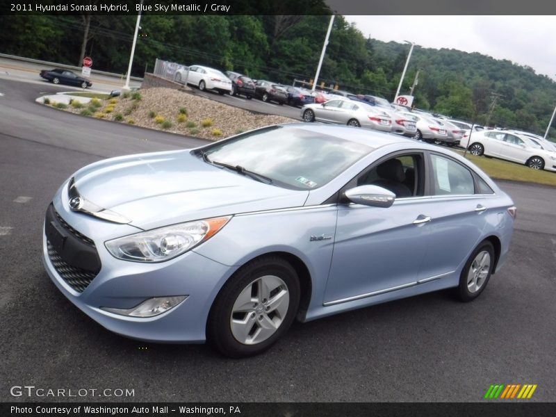 Blue Sky Metallic / Gray 2011 Hyundai Sonata Hybrid