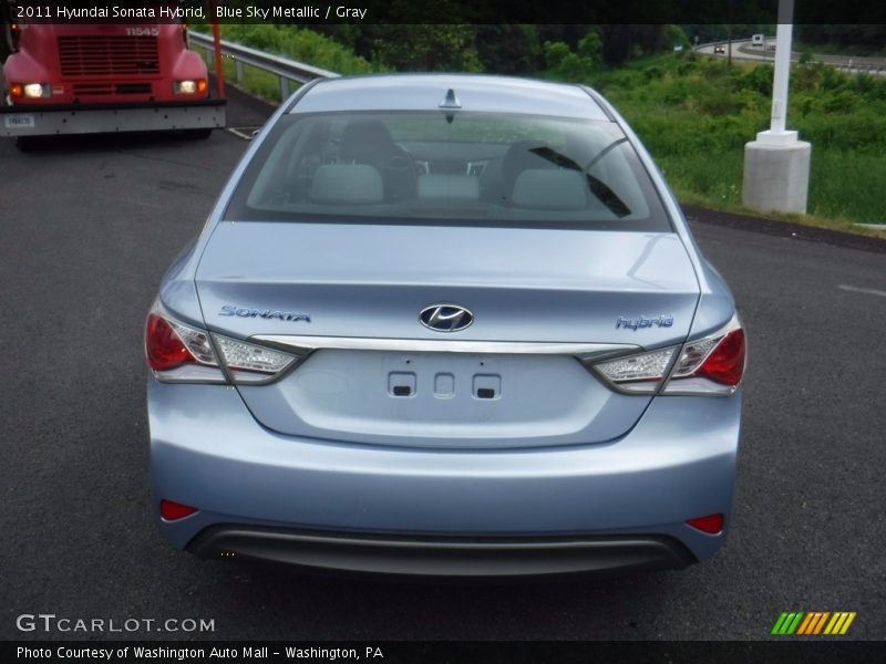 Blue Sky Metallic / Gray 2011 Hyundai Sonata Hybrid