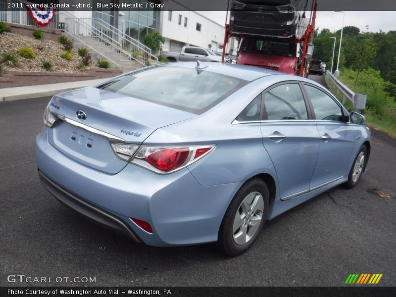 Blue Sky Metallic / Gray 2011 Hyundai Sonata Hybrid