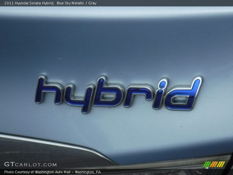 Blue Sky Metallic / Gray 2011 Hyundai Sonata Hybrid