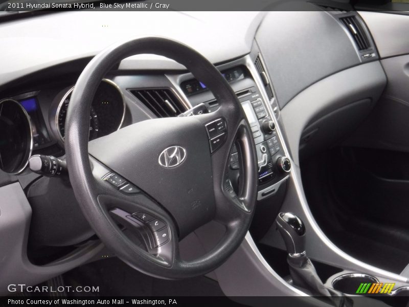 Blue Sky Metallic / Gray 2011 Hyundai Sonata Hybrid