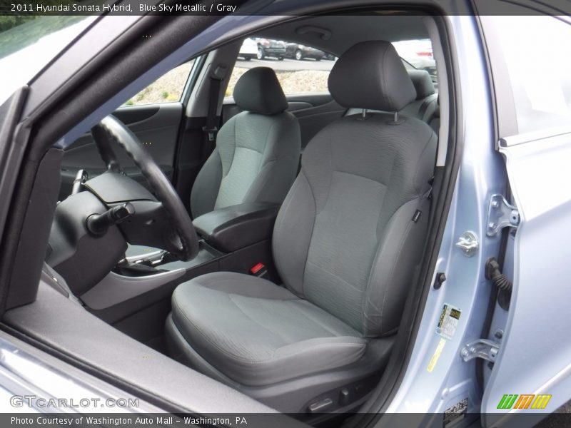 Blue Sky Metallic / Gray 2011 Hyundai Sonata Hybrid