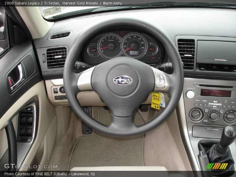Harvest Gold Metallic / Warm Ivory 2008 Subaru Legacy 2.5i Sedan