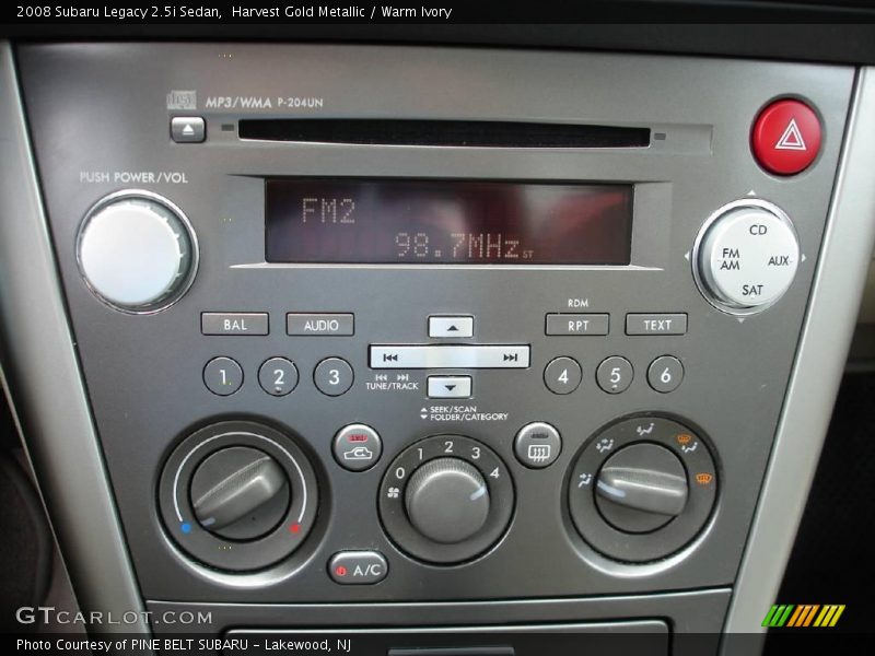 Harvest Gold Metallic / Warm Ivory 2008 Subaru Legacy 2.5i Sedan