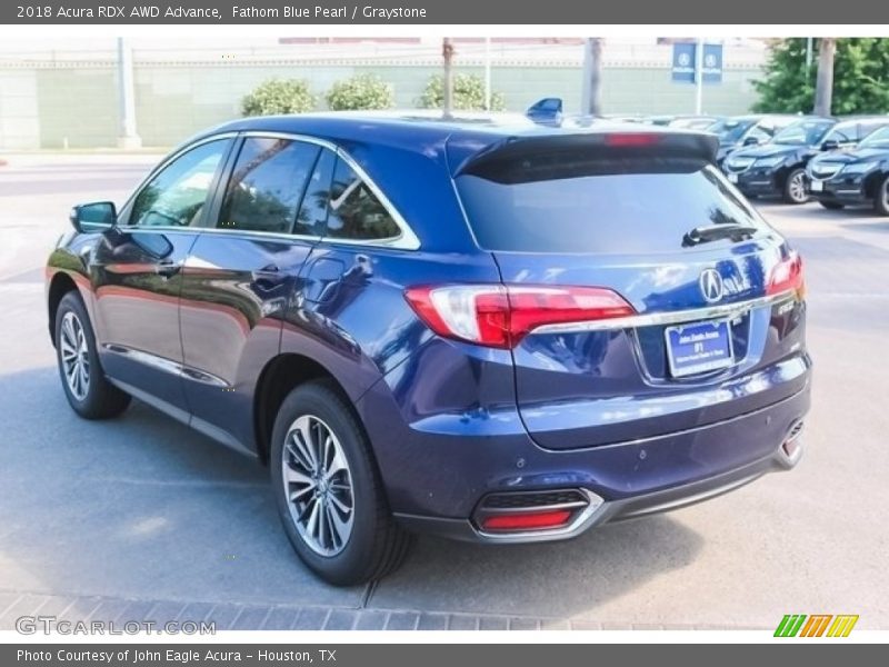 Fathom Blue Pearl / Graystone 2018 Acura RDX AWD Advance
