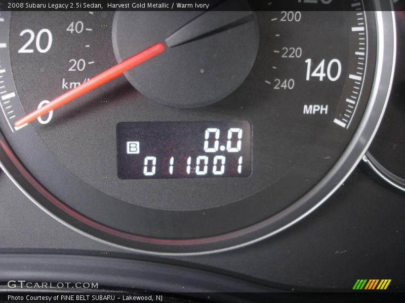 Harvest Gold Metallic / Warm Ivory 2008 Subaru Legacy 2.5i Sedan