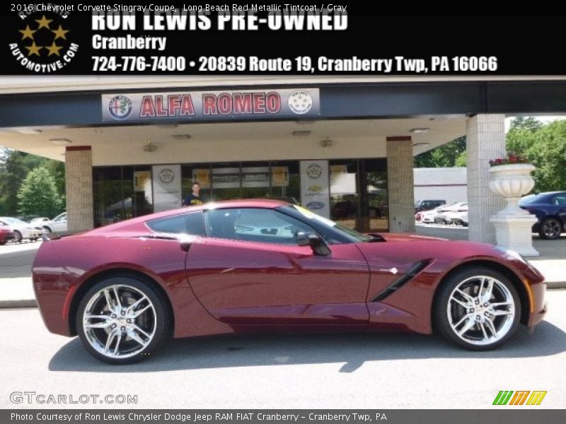 Long Beach Red Metallic Tintcoat / Gray 2016 Chevrolet Corvette Stingray Coupe