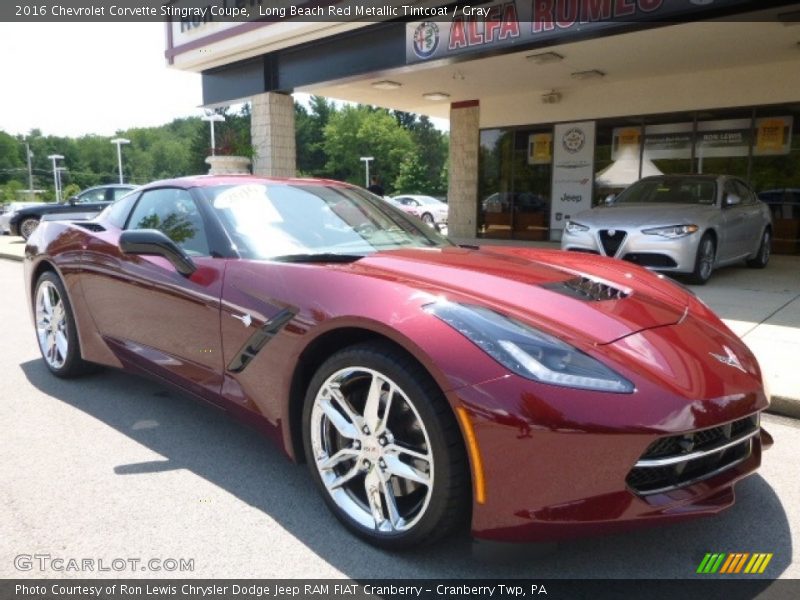 Long Beach Red Metallic Tintcoat / Gray 2016 Chevrolet Corvette Stingray Coupe