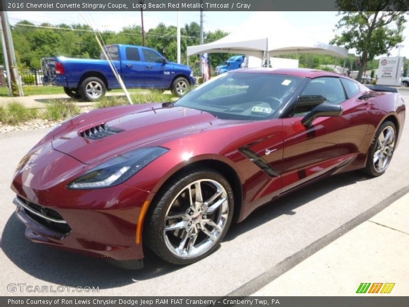 Long Beach Red Metallic Tintcoat / Gray 2016 Chevrolet Corvette Stingray Coupe