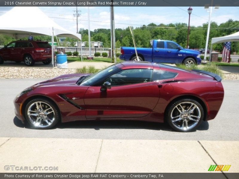 Long Beach Red Metallic Tintcoat / Gray 2016 Chevrolet Corvette Stingray Coupe