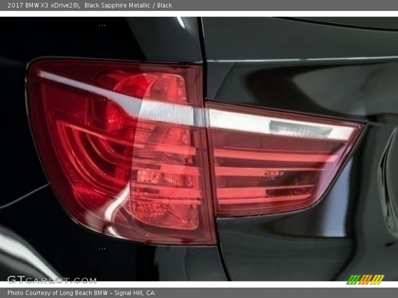 Black Sapphire Metallic / Black 2017 BMW X3 xDrive28i