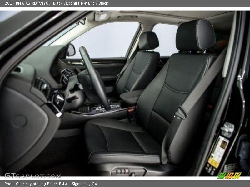 Black Sapphire Metallic / Black 2017 BMW X3 xDrive28i