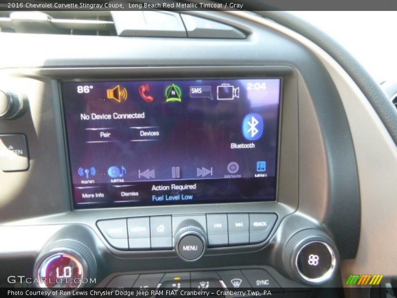 Long Beach Red Metallic Tintcoat / Gray 2016 Chevrolet Corvette Stingray Coupe