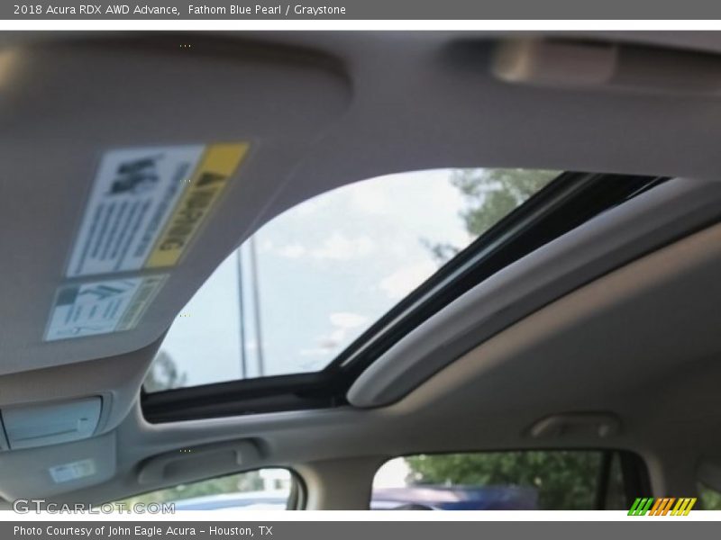 Fathom Blue Pearl / Graystone 2018 Acura RDX AWD Advance