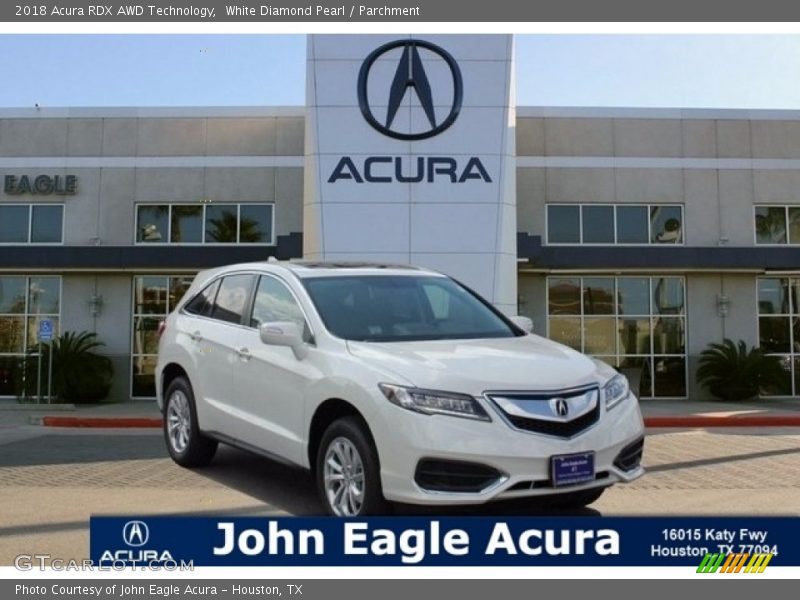 White Diamond Pearl / Parchment 2018 Acura RDX AWD Technology