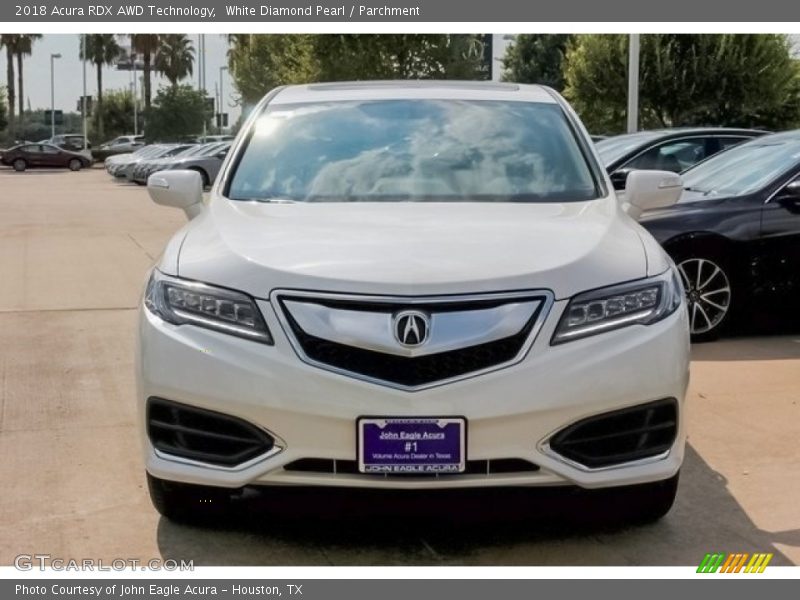 White Diamond Pearl / Parchment 2018 Acura RDX AWD Technology