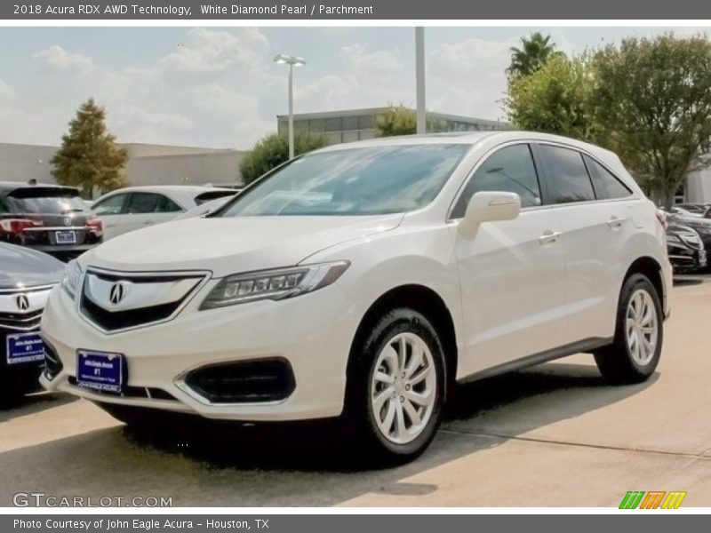 White Diamond Pearl / Parchment 2018 Acura RDX AWD Technology