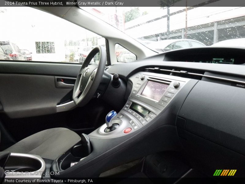 Winter Gray Metallic / Dark Gray 2014 Toyota Prius Three Hybrid