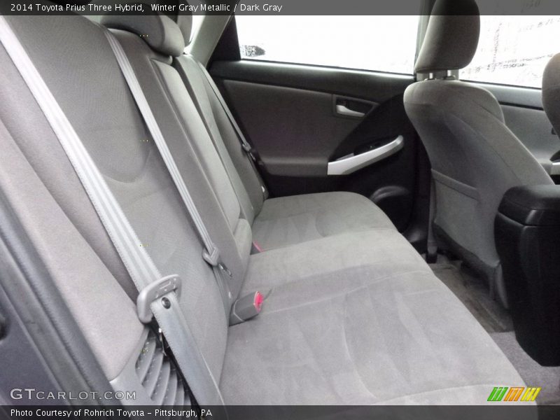 Winter Gray Metallic / Dark Gray 2014 Toyota Prius Three Hybrid