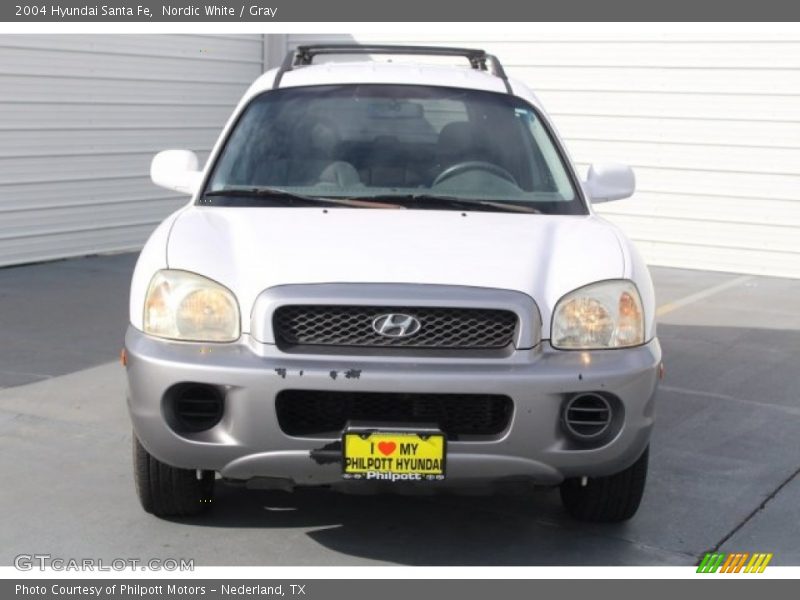 Nordic White / Gray 2004 Hyundai Santa Fe