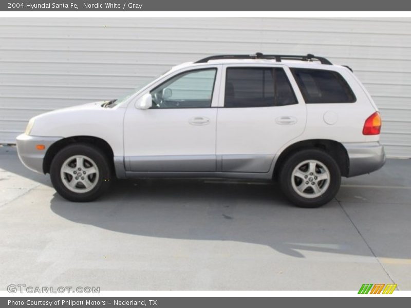Nordic White / Gray 2004 Hyundai Santa Fe