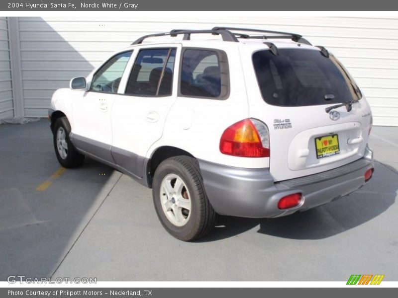 Nordic White / Gray 2004 Hyundai Santa Fe