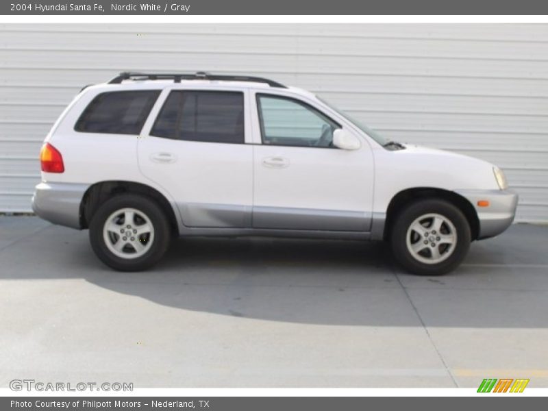 Nordic White / Gray 2004 Hyundai Santa Fe