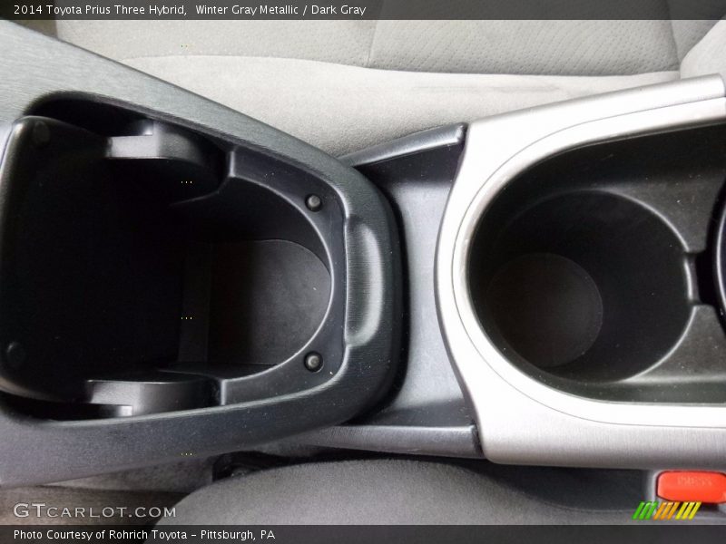 Winter Gray Metallic / Dark Gray 2014 Toyota Prius Three Hybrid