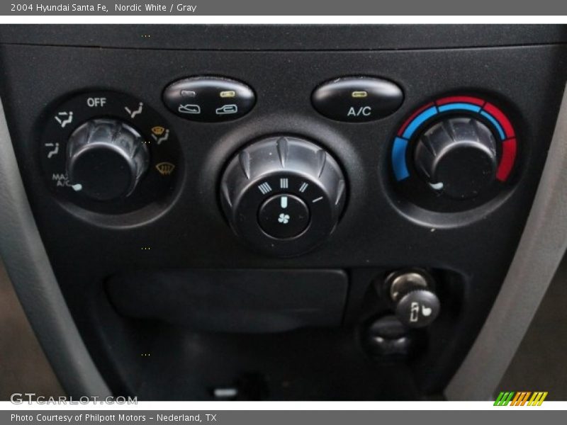 Nordic White / Gray 2004 Hyundai Santa Fe