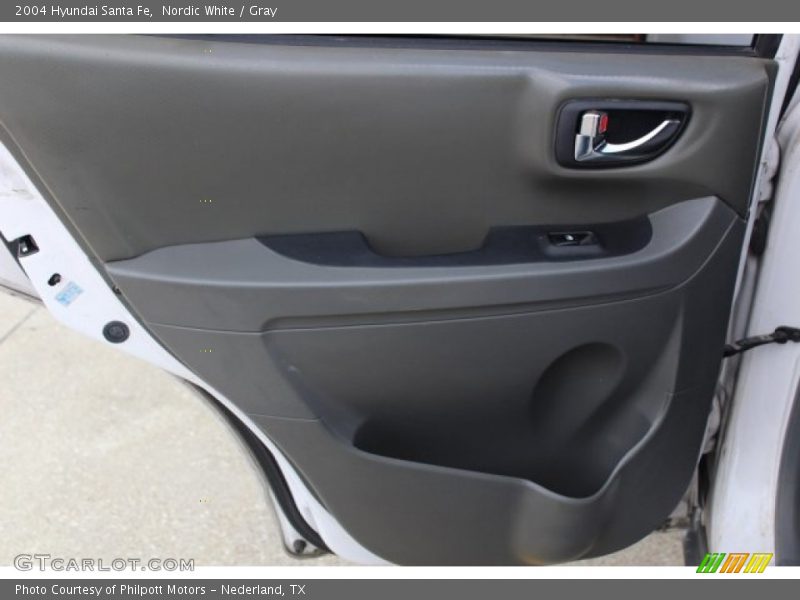 Nordic White / Gray 2004 Hyundai Santa Fe