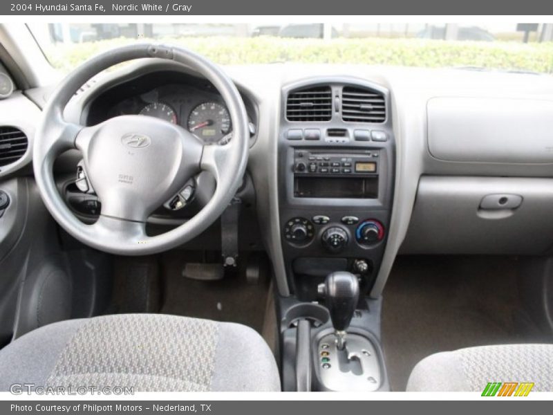 Nordic White / Gray 2004 Hyundai Santa Fe