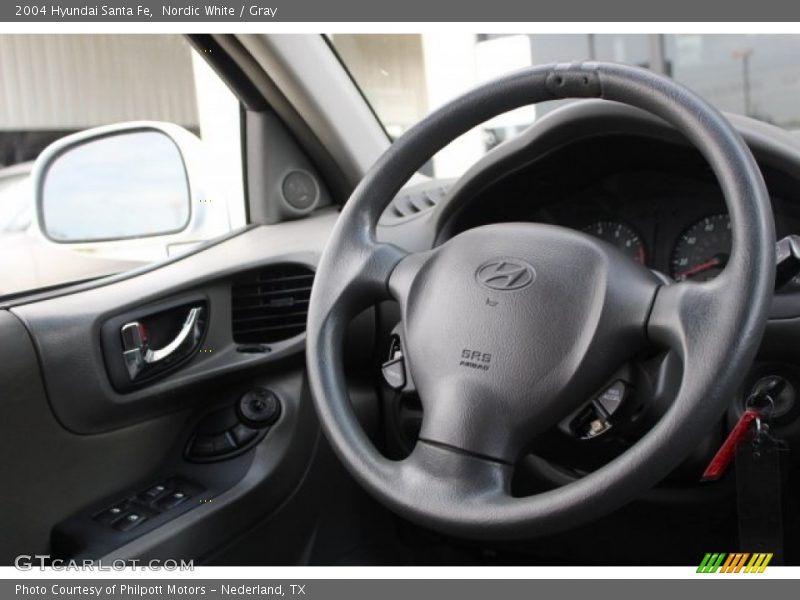 Nordic White / Gray 2004 Hyundai Santa Fe