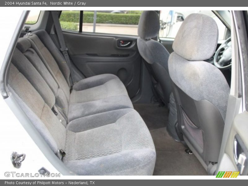 Nordic White / Gray 2004 Hyundai Santa Fe