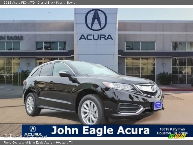 Crystal Black Pearl / Ebony 2018 Acura RDX AWD