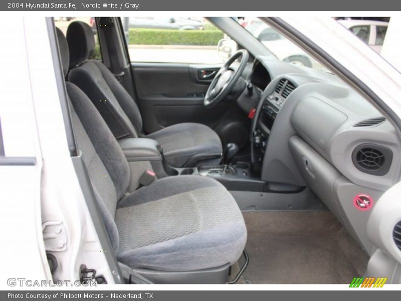 Nordic White / Gray 2004 Hyundai Santa Fe