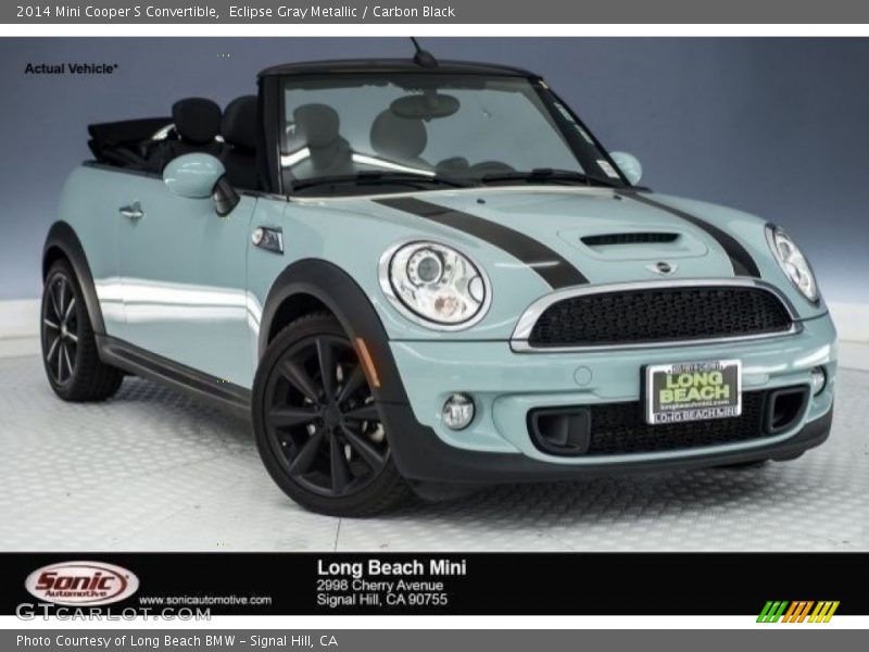 Eclipse Gray Metallic / Carbon Black 2014 Mini Cooper S Convertible