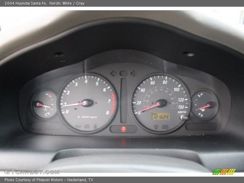 Nordic White / Gray 2004 Hyundai Santa Fe