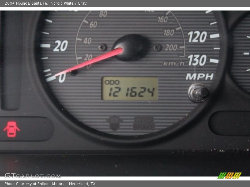 Nordic White / Gray 2004 Hyundai Santa Fe