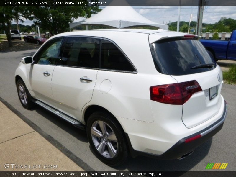Aspen White Pearl / Parchment 2013 Acura MDX SH-AWD