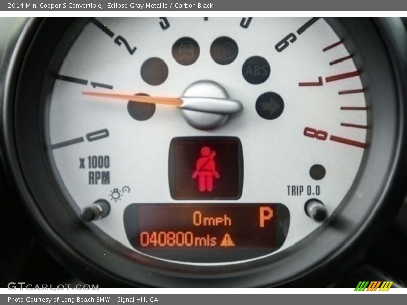 Eclipse Gray Metallic / Carbon Black 2014 Mini Cooper S Convertible