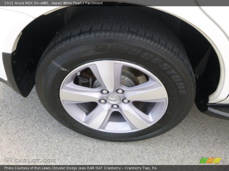 Aspen White Pearl / Parchment 2013 Acura MDX SH-AWD