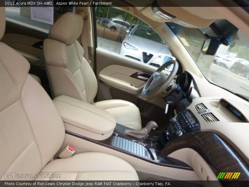 Aspen White Pearl / Parchment 2013 Acura MDX SH-AWD