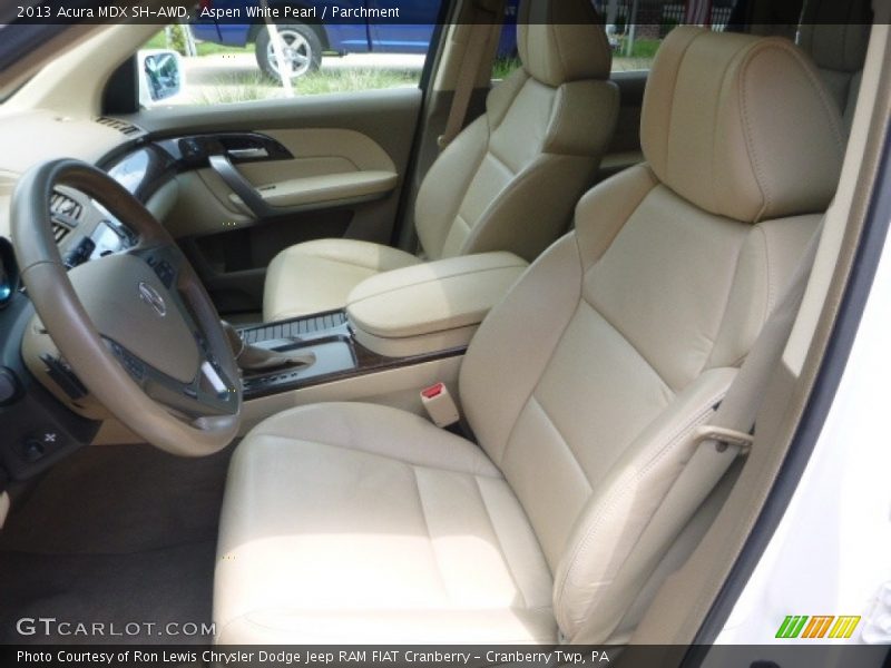Aspen White Pearl / Parchment 2013 Acura MDX SH-AWD