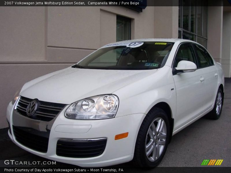 Campanella White / Pure Beige 2007 Volkswagen Jetta Wolfsburg Edition Sedan
