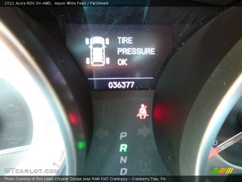 Aspen White Pearl / Parchment 2013 Acura MDX SH-AWD