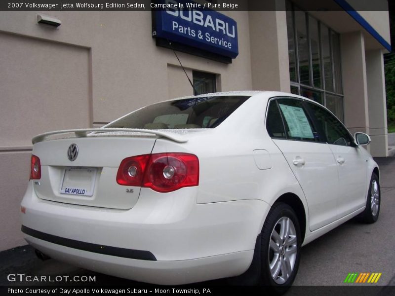 Campanella White / Pure Beige 2007 Volkswagen Jetta Wolfsburg Edition Sedan