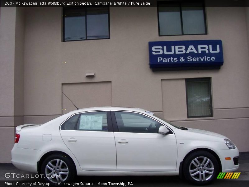Campanella White / Pure Beige 2007 Volkswagen Jetta Wolfsburg Edition Sedan